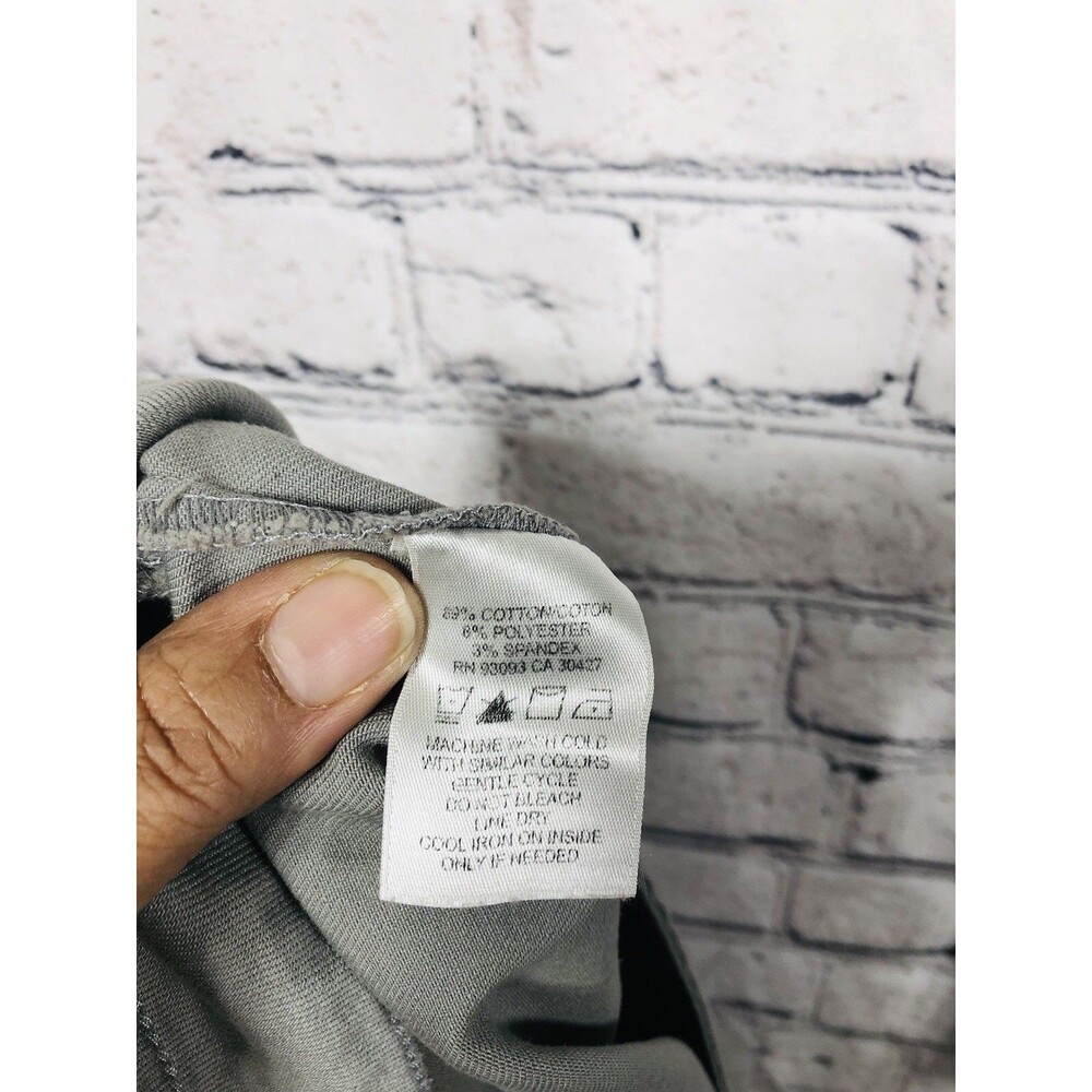 NIC+ZOE Women Frayed Hem Ankle Pants Olive Green Stretch Size 14 - Picture 5 of 5